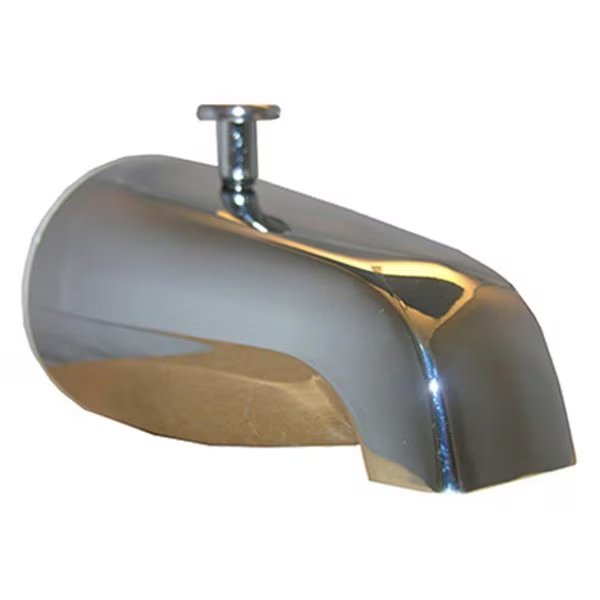08-1051 0.75 in. Chrome Bathtub Diverter Spout, Made-To-Order, Mfr#: MA575592