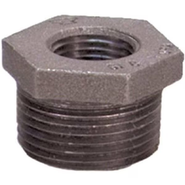8700129359 1 x .75 in. Malleable Iron Pipe Fitting Black Hex Reducing Bushing, Homecare Products, Mfr#: HO576508