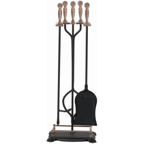 15006 Antique Brass Fireplace Tool Set; 5 Piece, Dare2Decor, Mfr#: DA577988