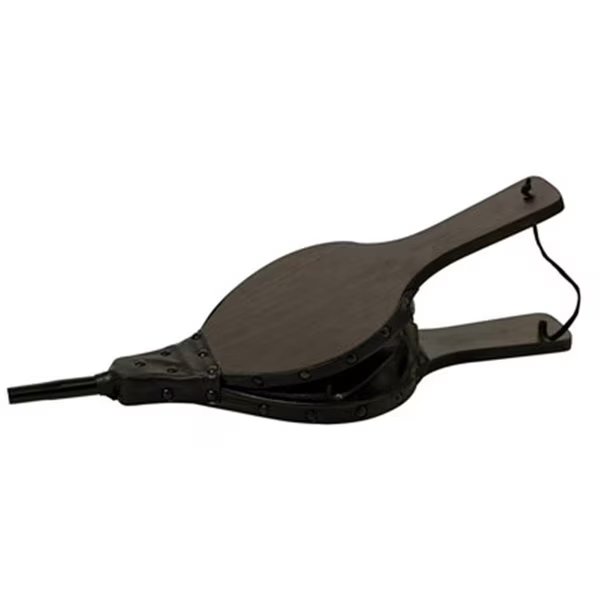 15312 19 in. Large Dark Wood Finish Fireplace Bellows With Black Metal Tip, Dare2Decor, Mfr#: DA29772