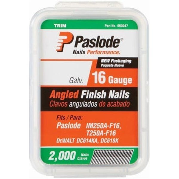 Paslode 650230 1.25 in. Angle Finish Nail; 16 Gauge, Paslode, Mfr#: 796492