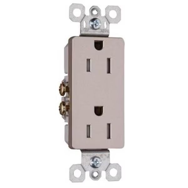 885TRNICC12 Tamper Resistant Receptacle; 15A; Nickel, Nextgen, Mfr#: NE878828