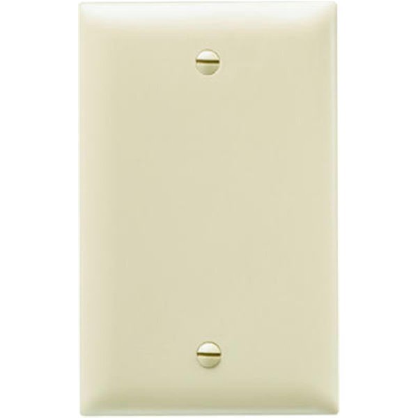 TP13ICC30 Blank Nylon Wall Plate, 1 Gang, Ivory, Nextgen, Mfr#: NE136293