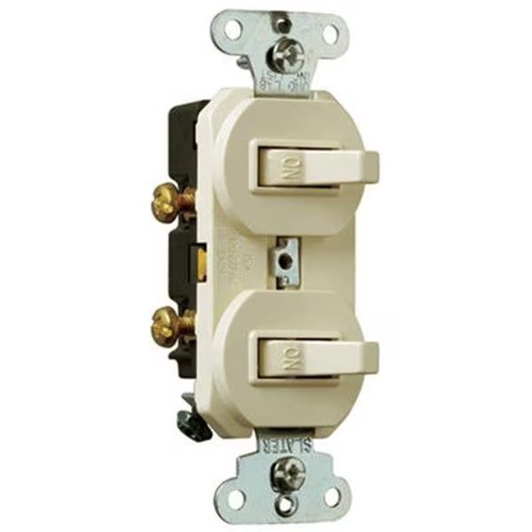 690LAGCC6 15A Grounding 2 Single Pole Switch; Light Almond, Nextgen, Mfr#: NE586459