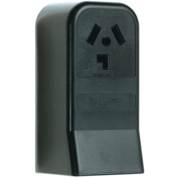 388CC6 30A 3 Pole 3 Wire Not Grounding Surface Mount Dryer Outlet; Black, Nextgen, Mfr#: NE698603