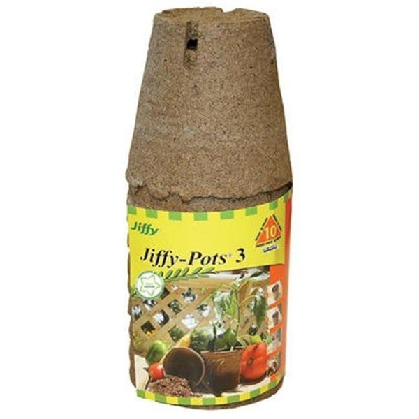 Plantation Products JP310 3 in. Round Jiffy Pot - 10 Pack, Plantation Products, Mfr#: 840272