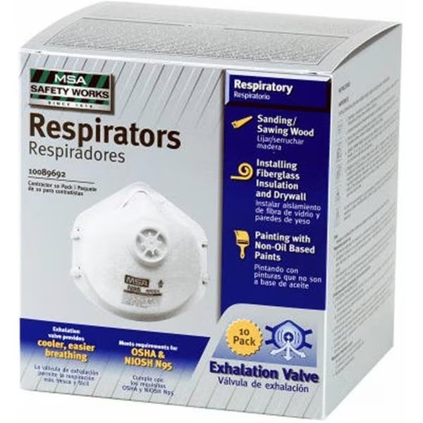 Safety Works 10102483 N95 Respirator - 10 Pack, Safety Works, Mfr#: 117856