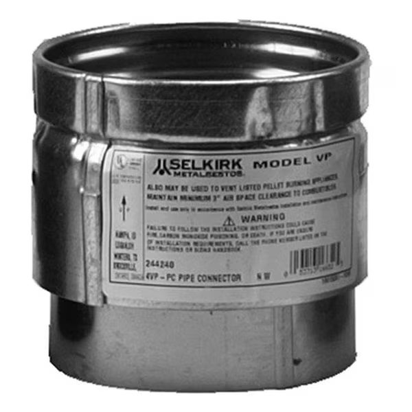 Selkirk 243241 3 in. Multi Fit Pellet Pipe Connector, Selkirk Corporation, Mfr#: 191148