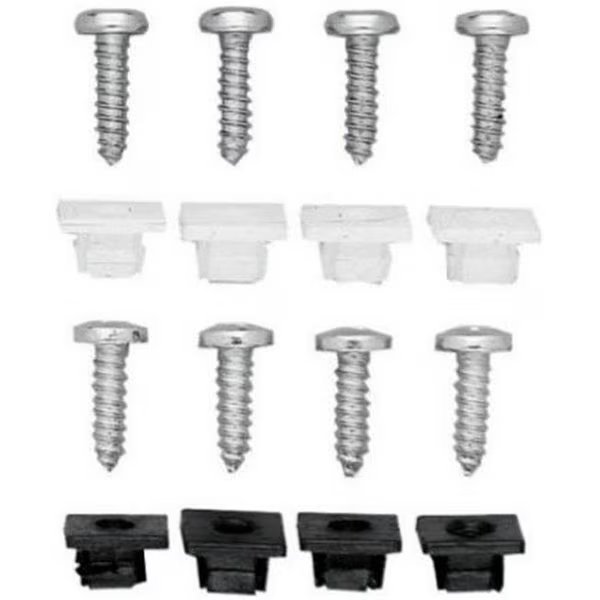 Unique Accessories 93323 4 Pack; Black License Fastener, Unique Accessories, Mfr#: 870758