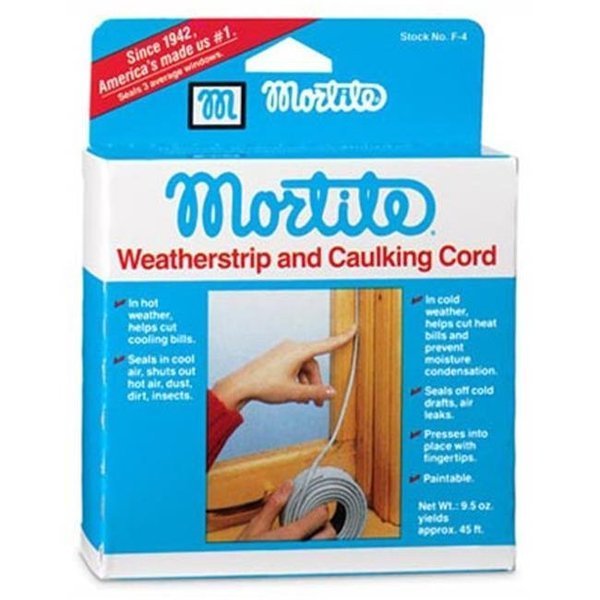 Thermwell F4 45 ft. Mortite Caulking Cord Weather Strip; Gray, Thermwell Products, Mfr#: 194084