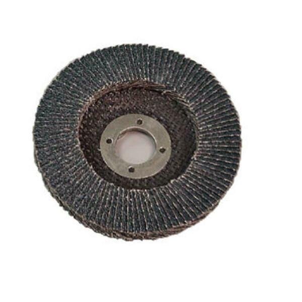 427-43120Z 120 Grit Zirconia Flap Disc - 4.5 x 0.63-11 in., Virginia Abrasives, Mfr#: 611782