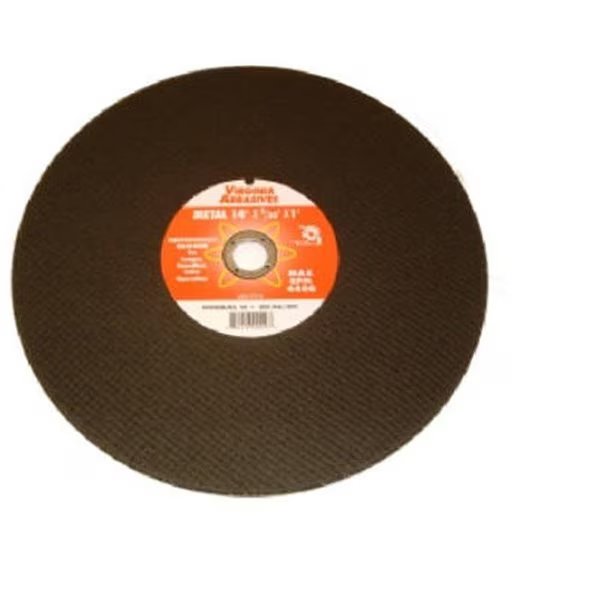 Virginia Abrasives 424-17114 Metal Chop Saw Blade - 14 x 0.09 x 1 in., Virginia Abrasives, Mfr#: 681385