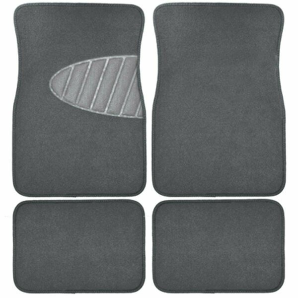 78915 Gray Carpet Floor Mat With Heal Pad, 4PK, Unique Accessories, Mfr#: 202402
