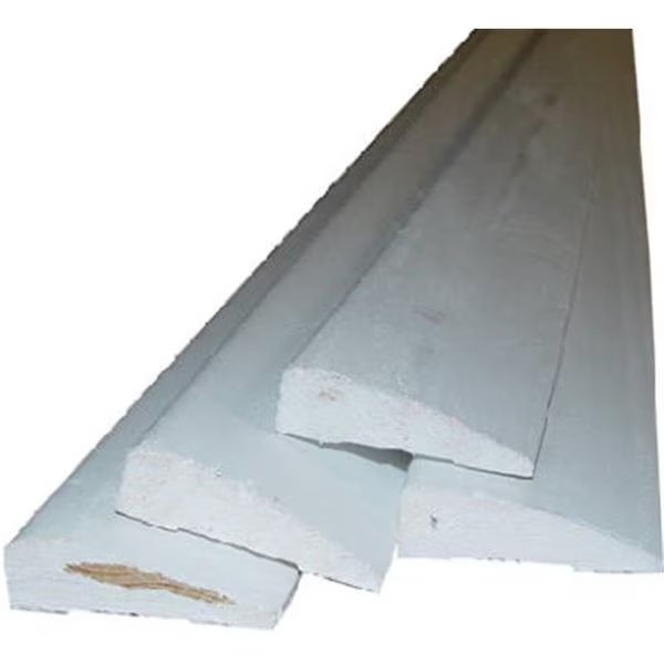 Alexandria Moulding 0W327-93084C1 7 ft. Casing Moulding Finger Joint Primed Ponderosa Pine; Pack Of 4, Alexandria Moulding, Mfr#: 232991