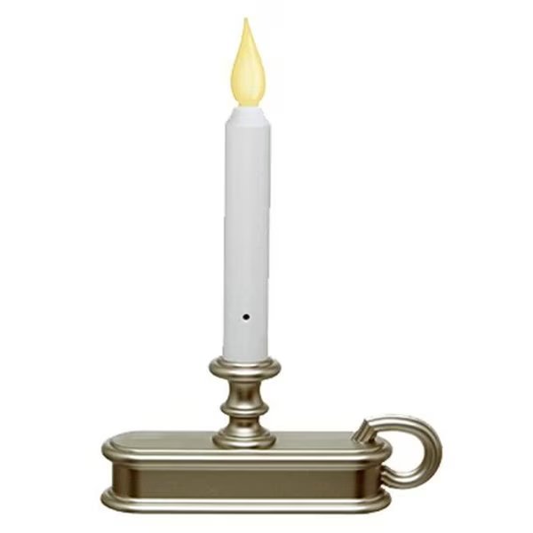 Xodus Innovations FPC1225P Pewter Traditional LED Deluxe Battery Operated Candle, Xodus Innovations, Mfr#: 194751