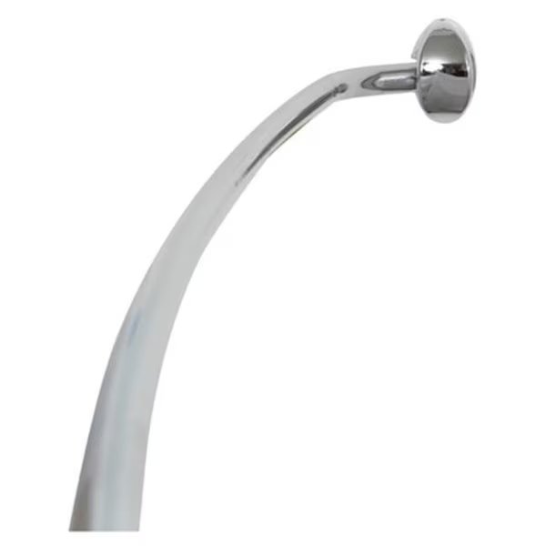Zenith 35603SS06 Aluminum Single Curved Shower Rod, Zenith, Mfr#: 145129