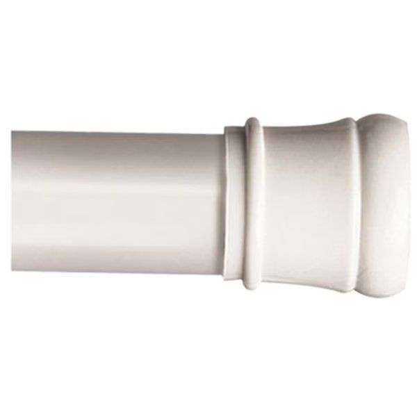 Zenith 506W Adjustable Shower Tension Rod; White, Zenith, Mfr#: 145109