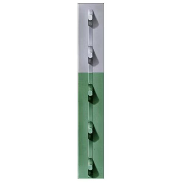 FRPT13300056G2N 1.33 in. x 5 ft. 6 in. Green Studded T-Post; Pack Of 5, Book Publishing Co, Mfr#: GR1636076
