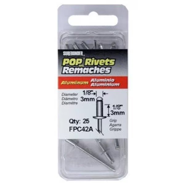 FPC FPC42A Short Aluminum Rivet; 25 Pack - Pack Of 5, Fpc, Mfr#: 140038