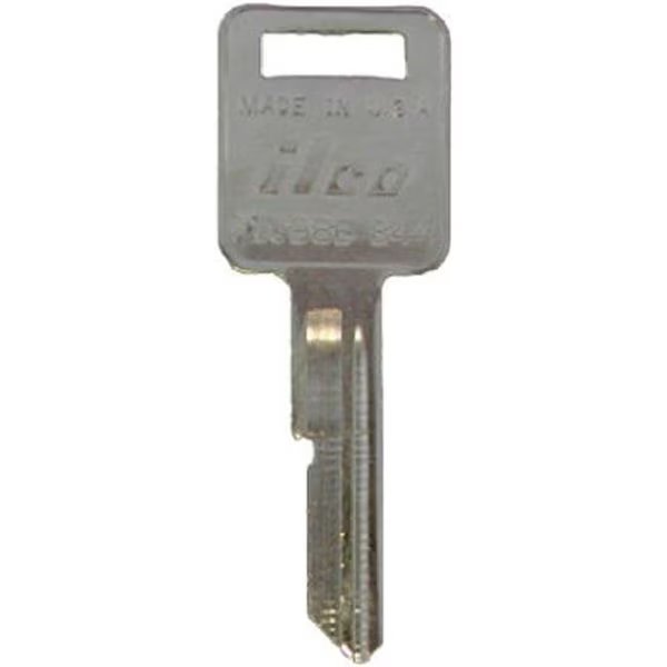 Kaba B44-P1098E 0.8 x 0.1 in. Ilco Key Blank E-Keyway For General Motors Ignitions; Pack Of 10, Kaba, Mfr#: 179341