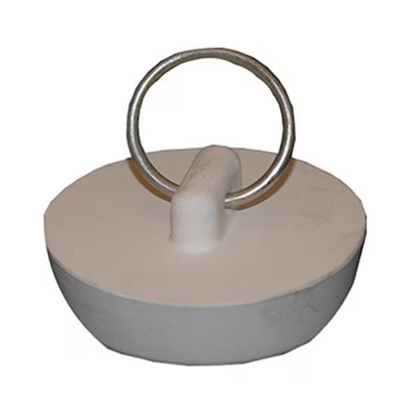 02-3205 White Hollow Rubber Sink Stopper - Pack Of 6, Sharptools, Mfr#: SH572998