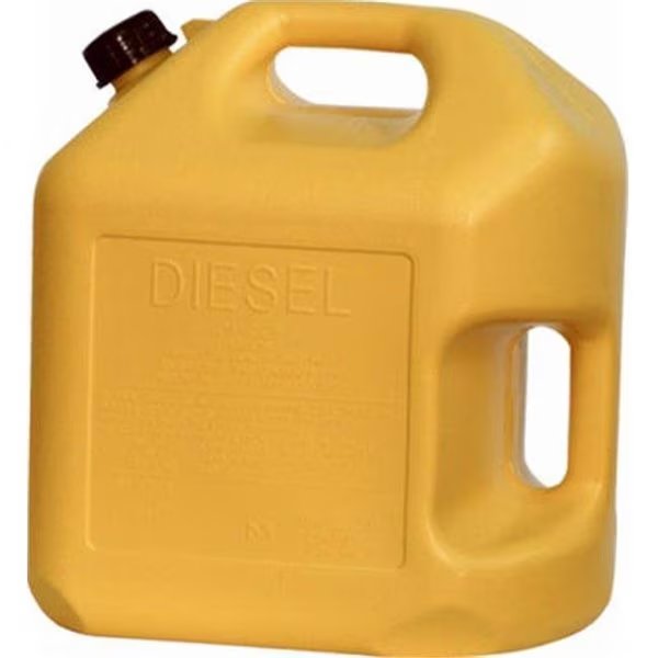 Midwest Can 8500 5 Gallon Self Venting Diesel Can - Yellow; Pack Of 4, Midwest Can, Mfr#: 123757