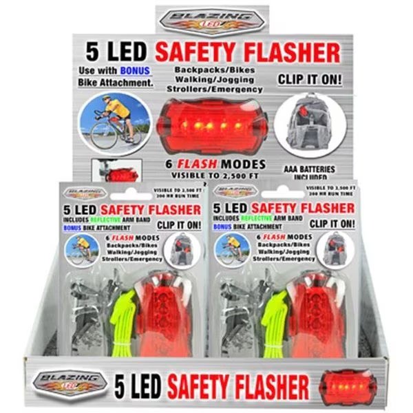 Shawshank LEDz 900257 5 LED Safety Flasher; Pack Of 18, Shawshank Ledz, Mfr#: 190137