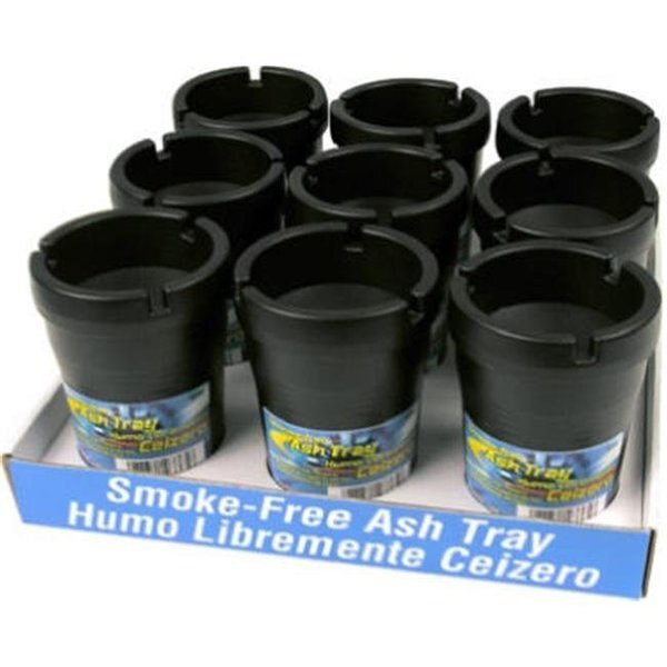 Unique Accessories 93365D Smokeless Ashtray Counter Display; Black - Pack Of 9, Unique Accessories, Mfr#: 126788