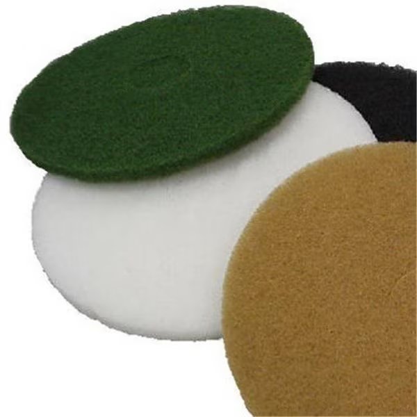 Virginia Abrasives 416-50176 17 x 1 in. Thick Nylon Floor Maintenance Pad - Tan; Pack of 5, Virginia Abrasives, Mfr#: 759495