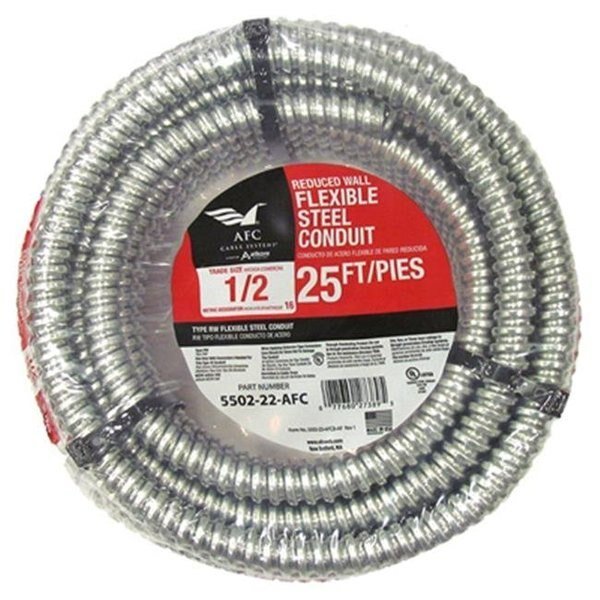 AFC Cable Systems 5502-22-AFC 0.5 in. x 25 ft. Reduced Wall Steel Conduit, Afc Cable Systems, Mfr#: 416248