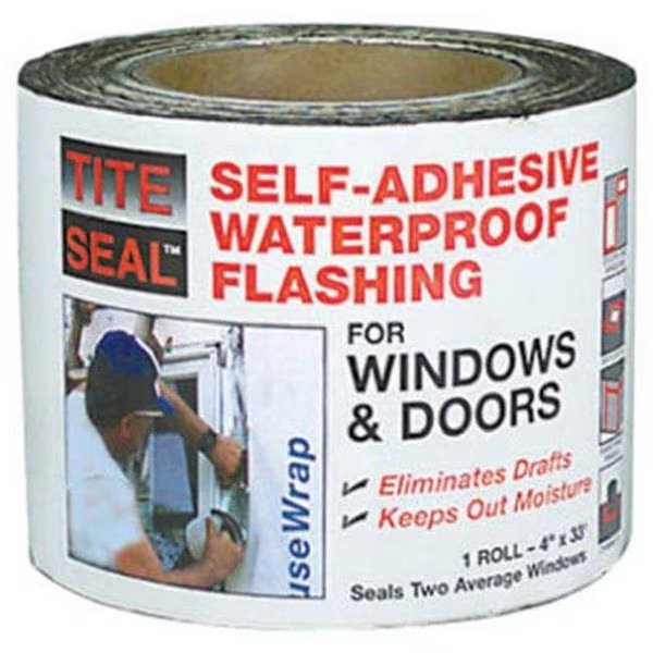 Cofair Products TS 433 4 in. x 33 ft. Tite Seal Self-Adhesive Waterproof Window & Door Flashing, Cofair Products, Mfr#: 315454