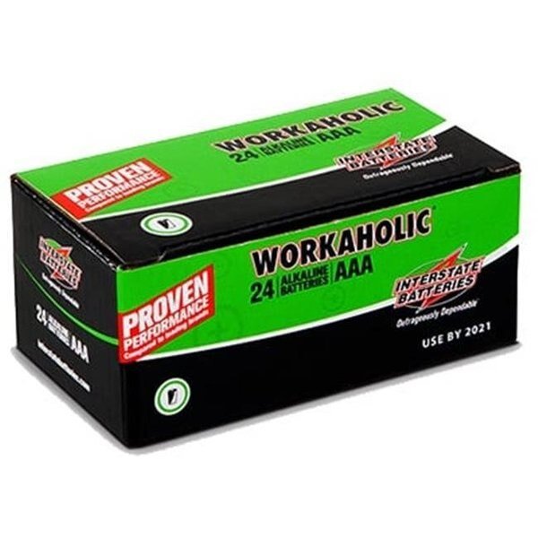 Interstate All Battery DRY0075 AAA Alkaline Battery; Pack - 24, Interstate Batteries, Mfr#: 137577