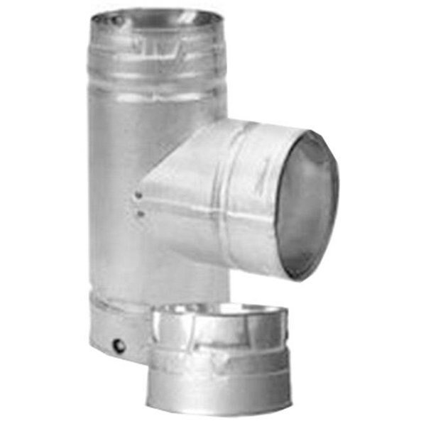 Duravent 4PVL-TR 4 in. Pellet Vent Clean Out Tee, Duravent, Mfr#: 176311