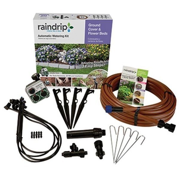 Raindrip SDGCBHP Ground Cover & Flowerbed Kit With Timer, Raindrip, Mfr#: 183311