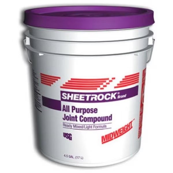 US Gypsum 380417 4.5 Gallon Pail Sheetrock All Purpose Mid Weight Joint Compound, Usg, Mfr#: 752843