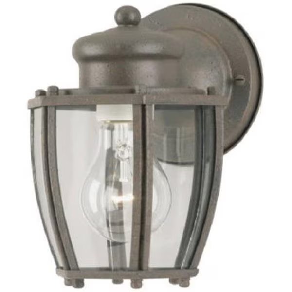 64689 1 Light Rust Patina Wall Mount Lantern, Brightbomb, Mfr#: BR831937