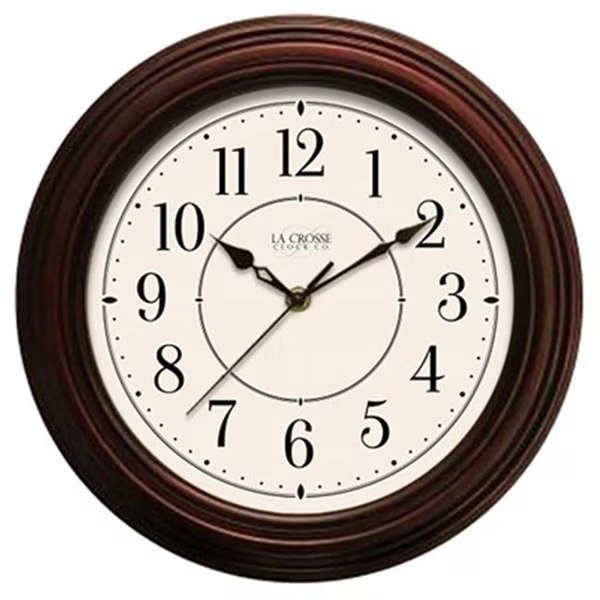 La Crosse Technology Ltd 404-2630W 12 in. Faux Wood Wall Clock, La Crosse Technology, Mfr#: 205221