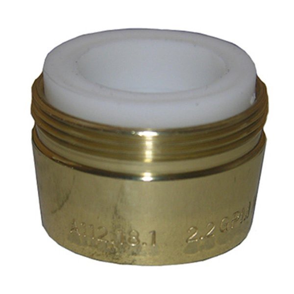 Larsen Supply Co.Inc. 09-8973 0.86 in. Dual Thread Polished Brass Aerator, Top Chef, Mfr#: TO604179