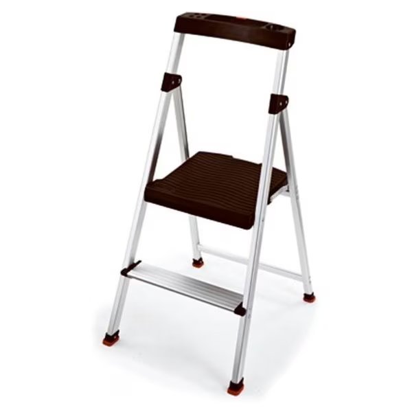 Old World Automotive Product 205040 2 Step Lightweight Aluminum Step Stool with Project Top, Old World Industries, Mfr#: 205040