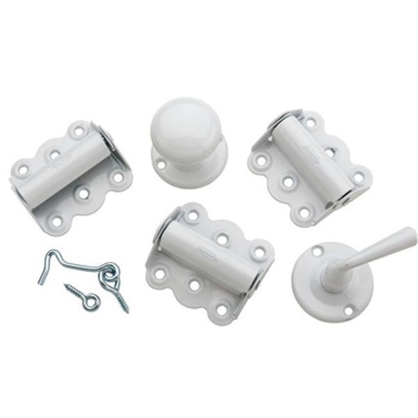 White Screen Door Hardware Kit, Defenseguard, Mfr#: DE835126