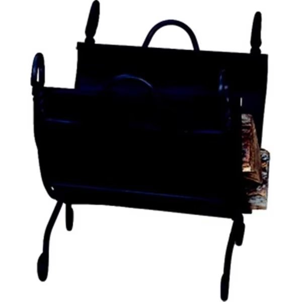 Uniflame W-1125 RING SWIRL BLACK LOG RACK WITH CANVAS CARRIER, Uniflame, Mfr#: W-1125