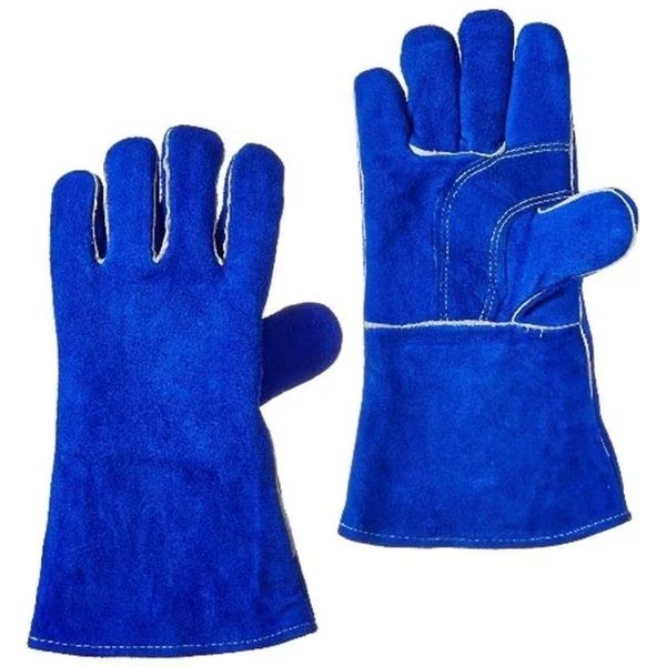 US Forge 400 Welding Gloves Lined Leather; Blue, Us Forge, Mfr#: 400