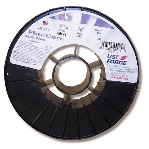 US Forge 74 Welding Flux-Cored MIG Wire - 0.035; 10 lbs., Us Forge, Mfr#: 74