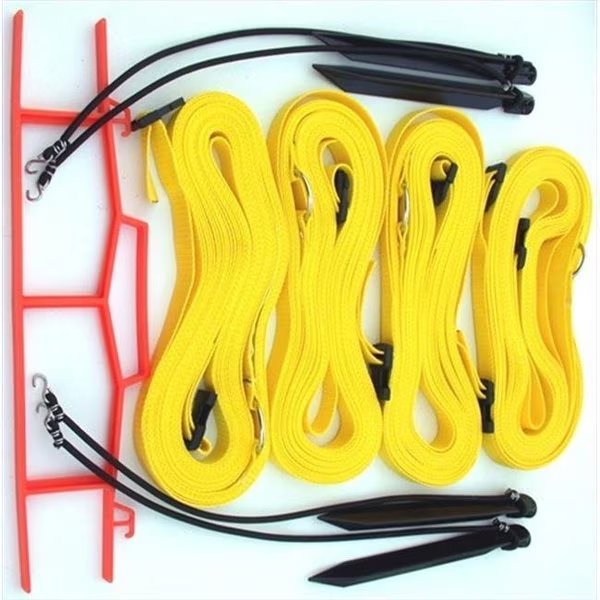 Home Court M817AYS 8 Meter Yellow 1-inch Adjustable Web Courtlines, Home Court, Mfr#: M817AYS