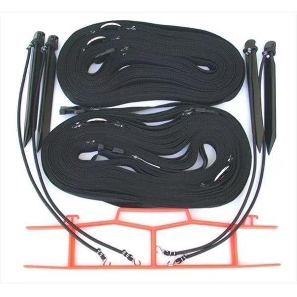Home Court M817NABKS 8 Meter Black 1-inch Non-adjustable Web Courtlines, Home Court, Mfr#: M817NABKS
