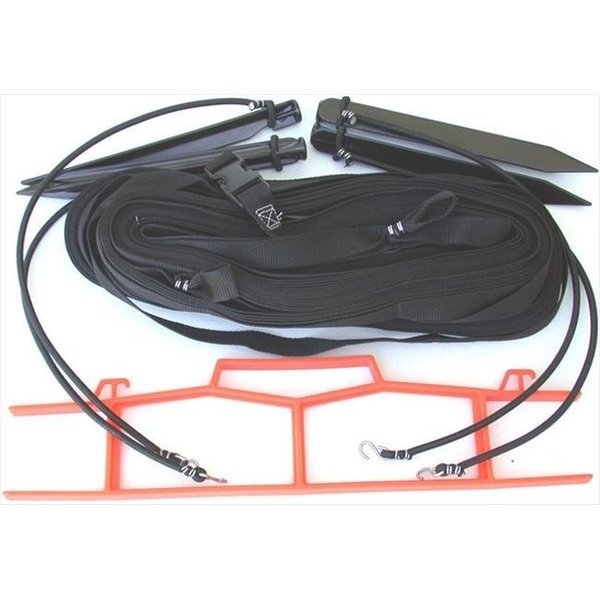 Home Court M8W25BKS 8 Meter Black 1-inch Non-adjustable Web Courtlines, Home Court, Mfr#: M8W25BKS