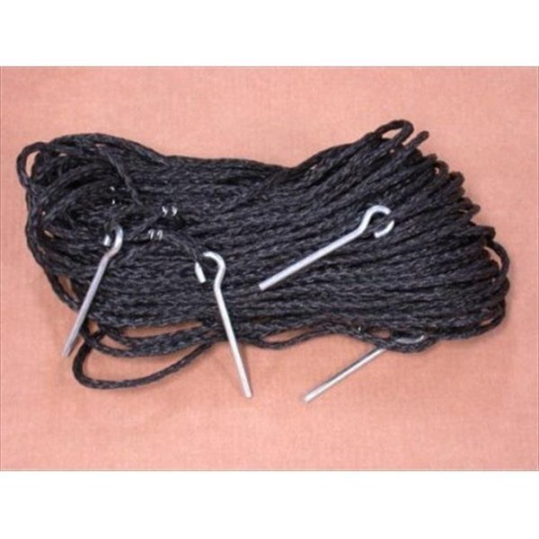 Home Court M8M25B 8 Meter Black .25-inch rope Non-adjustable Grass Courtlines, Home Court, Mfr#: M8M25B