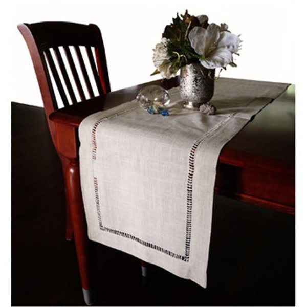 Beautiful Hemstitched Table Runner Quality Natural Tablecloth 108 in Long, Fastfood, Mfr#: FA140454