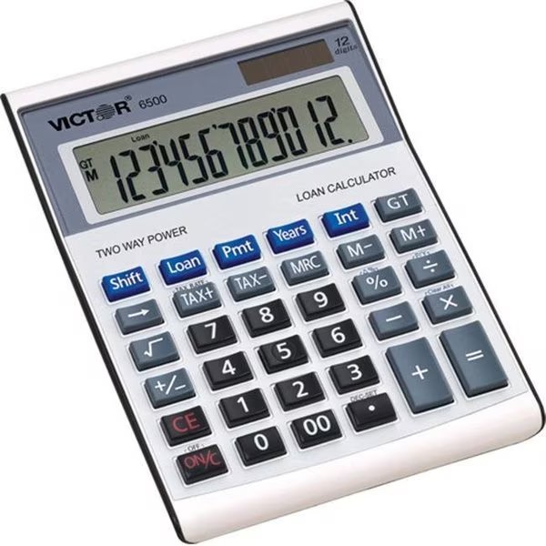 12 Digit Executive Desktop Financial Calculator with Loan Wizard, Acoustic, Mfr#: AC141472