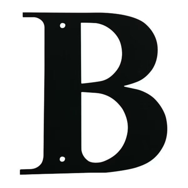 Village Wrought Iron LET-B-S Letter B Small, Village Wrought Iron, Mfr#: LET-B-S